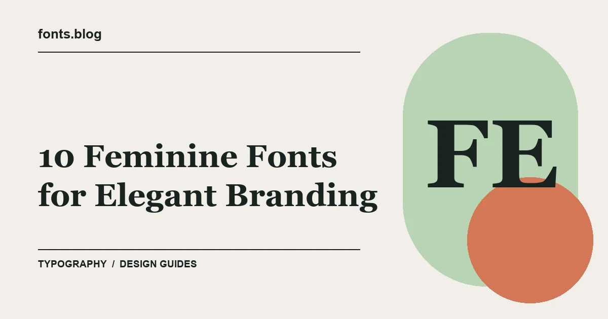 10 Feminine Fonts for Elegant Branding: A Practical Shortlist