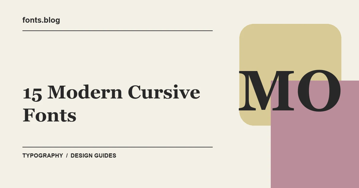 15 Modern Cursive Fonts for Wedding Invitations: A Practical Shortlist