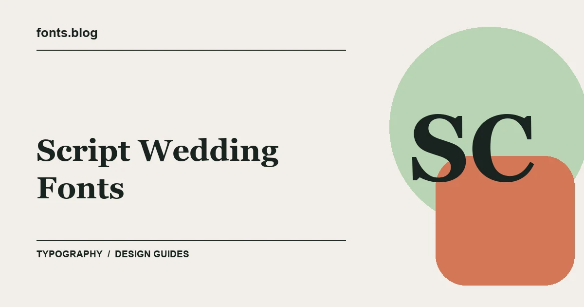 Script Wedding Fonts: 28 Picks for Invitations: Styles in Focus