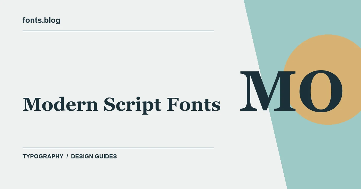 Modern Script Fonts: 19 Picks for Branding: A Practical Shortlist