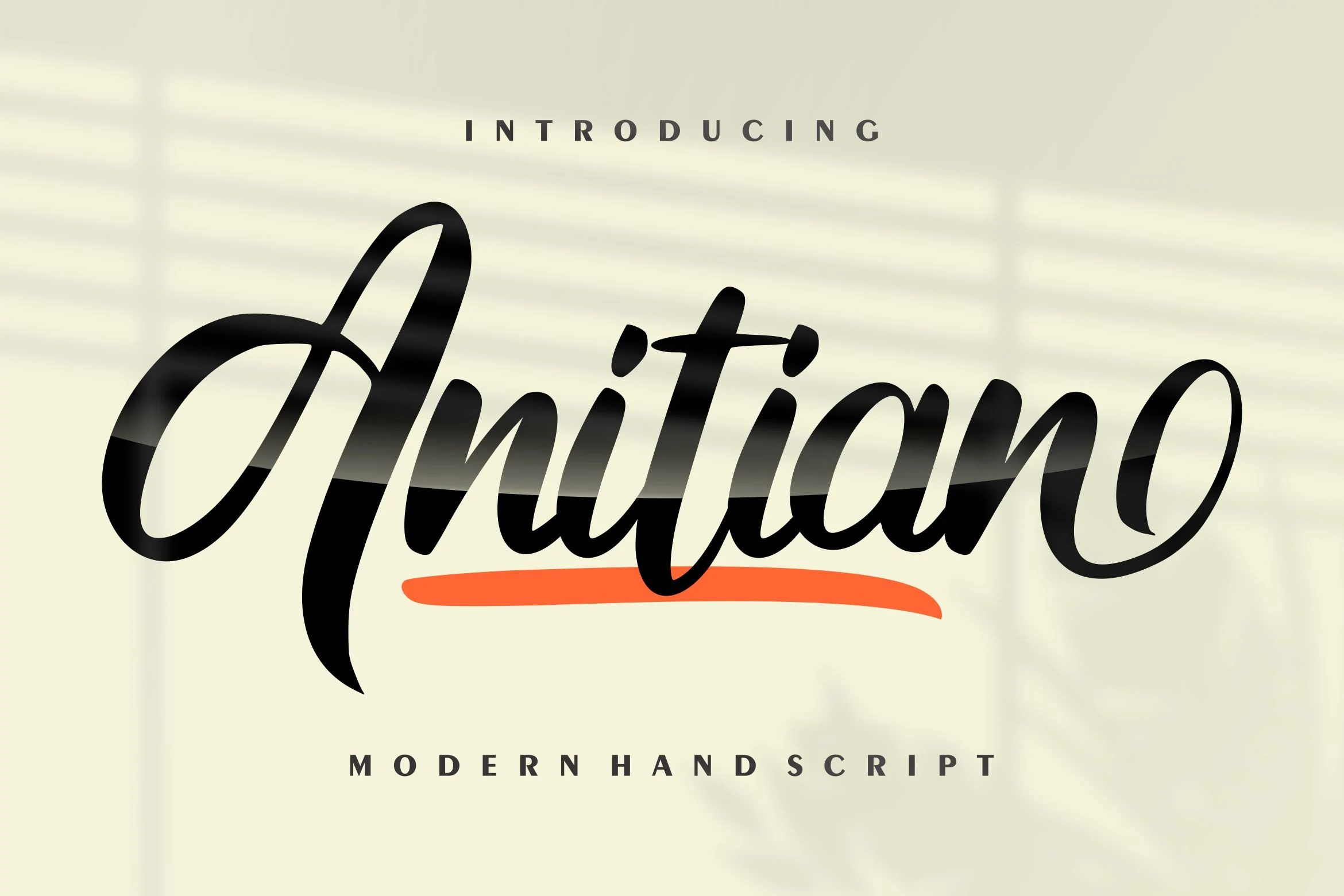 Anitian font preview