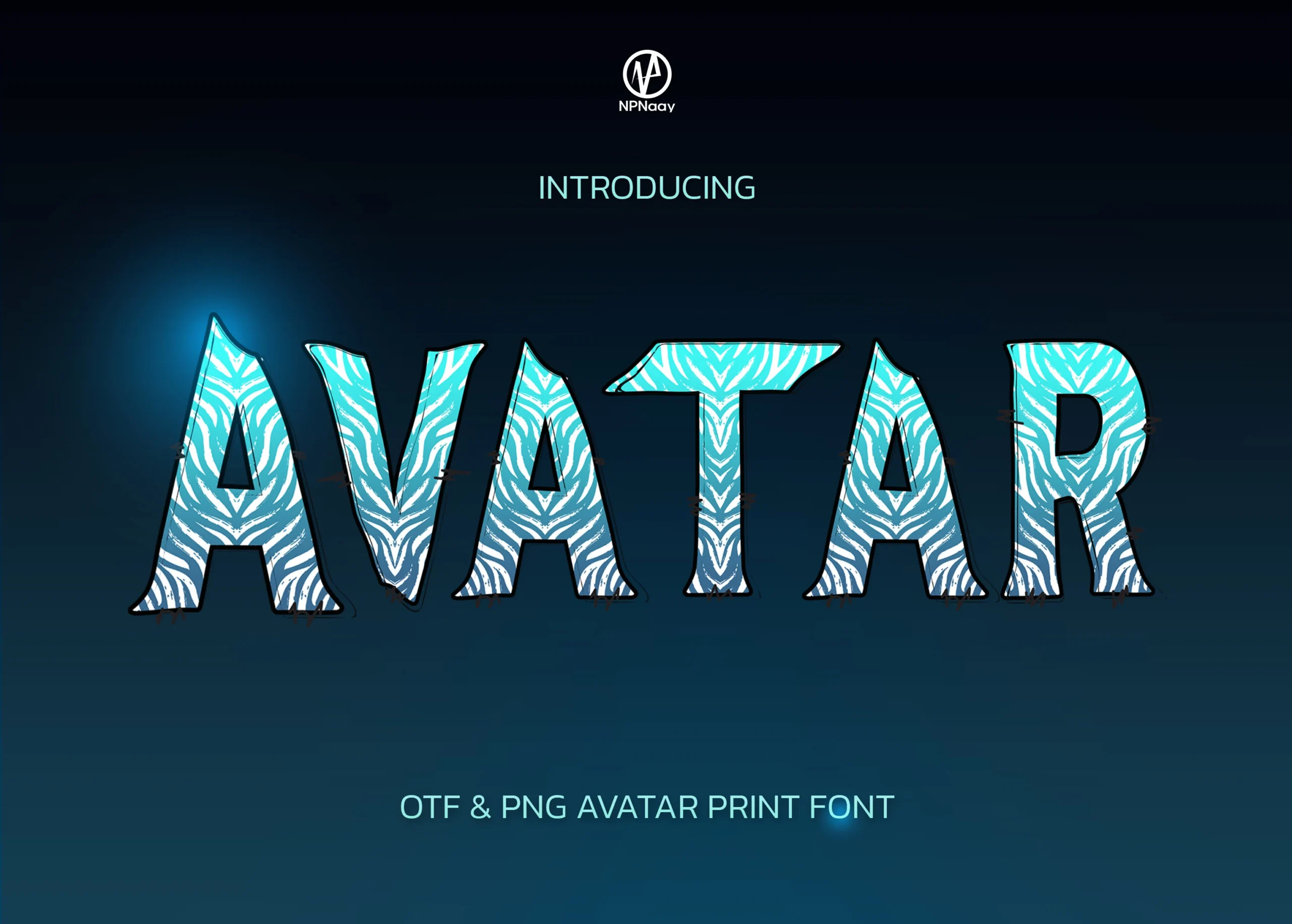 Avatar Font preview from a Logo Fonts collection