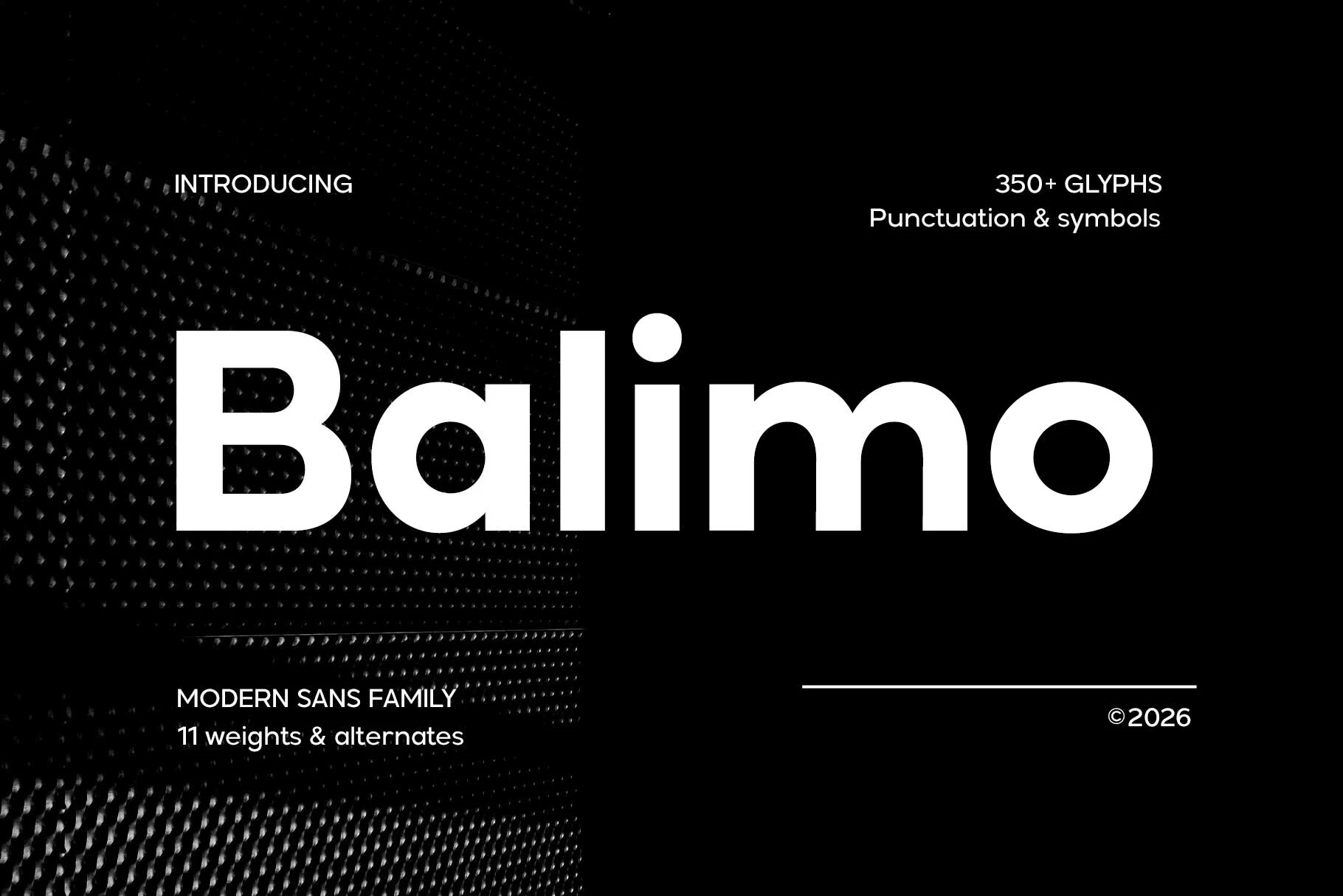 Balimo Font preview from a Sans Serif Fonts collection
