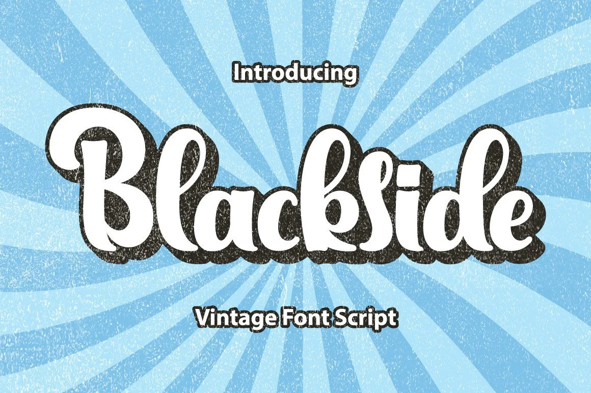 Blackside font preview