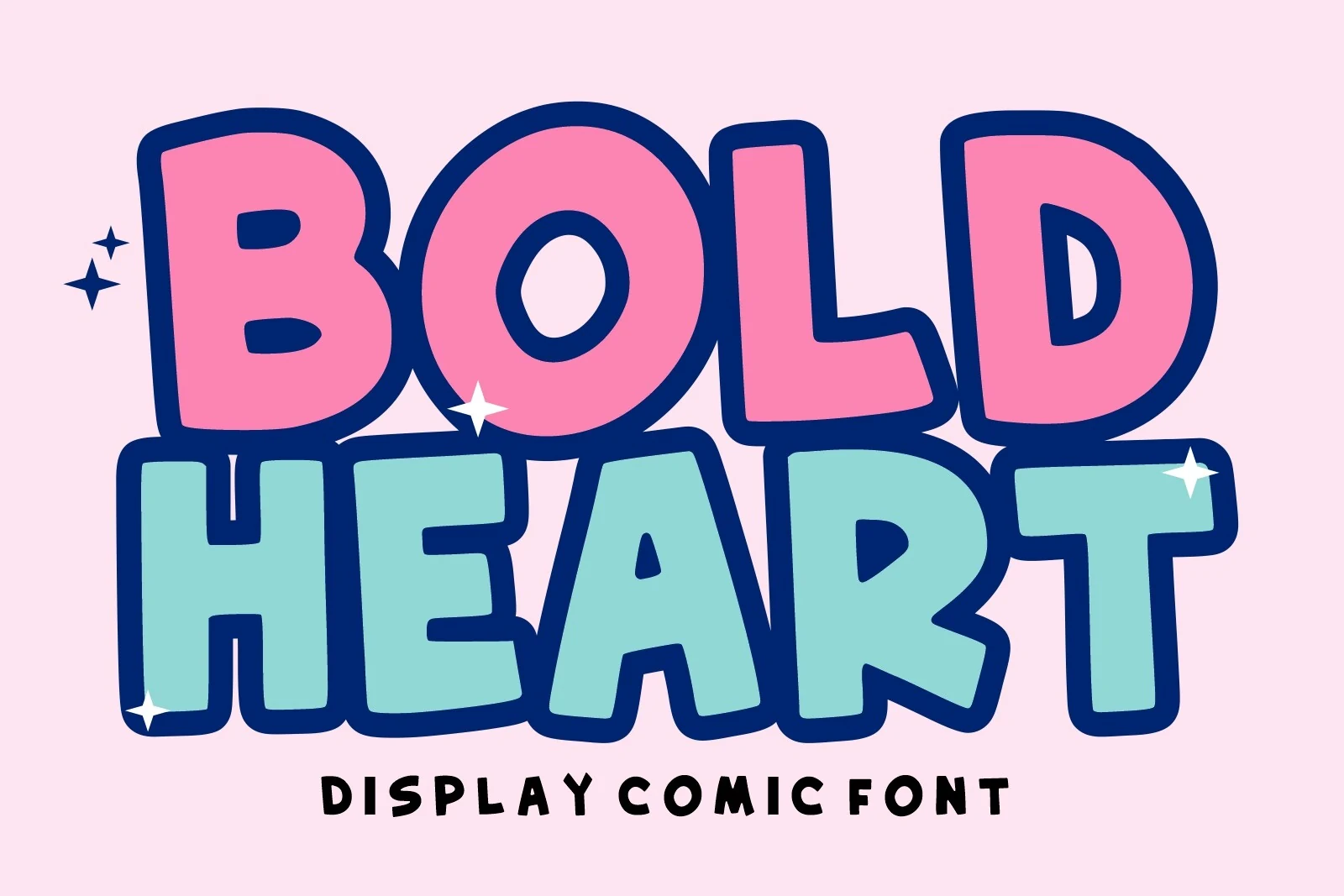 Bold Heart font preview
