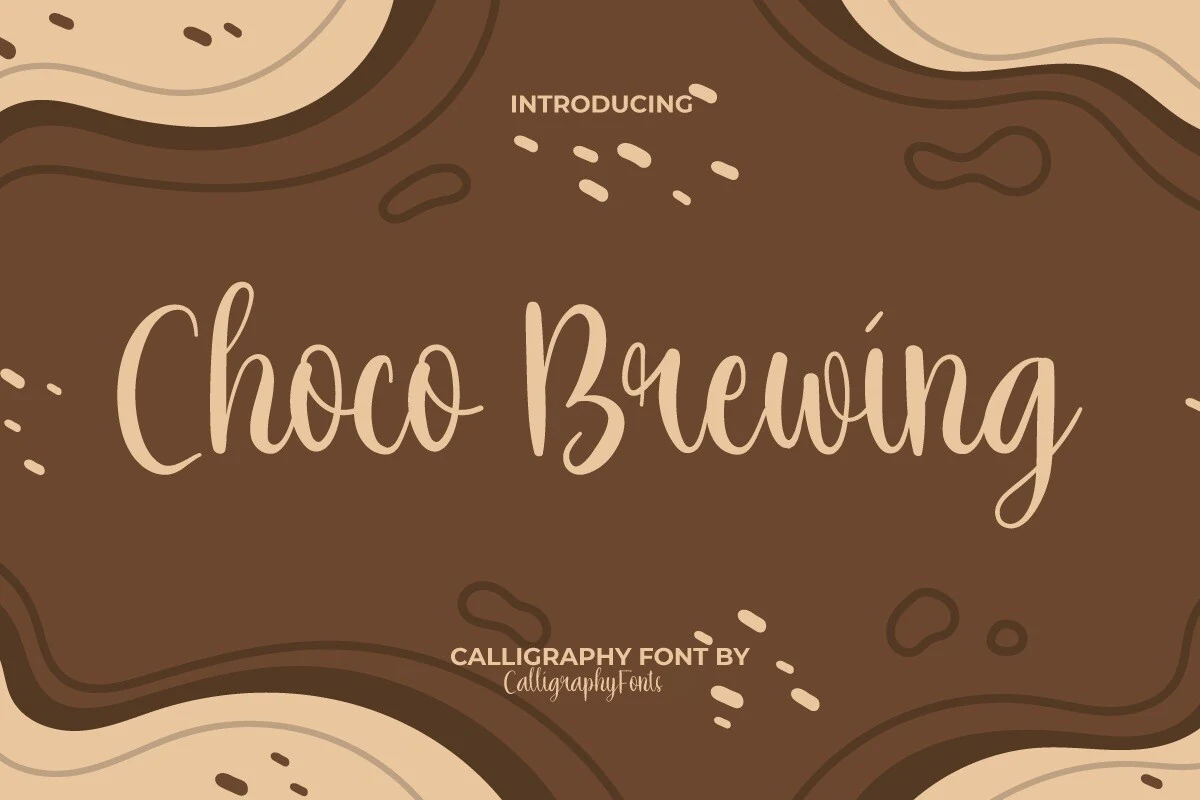 Choco Brewing font preview