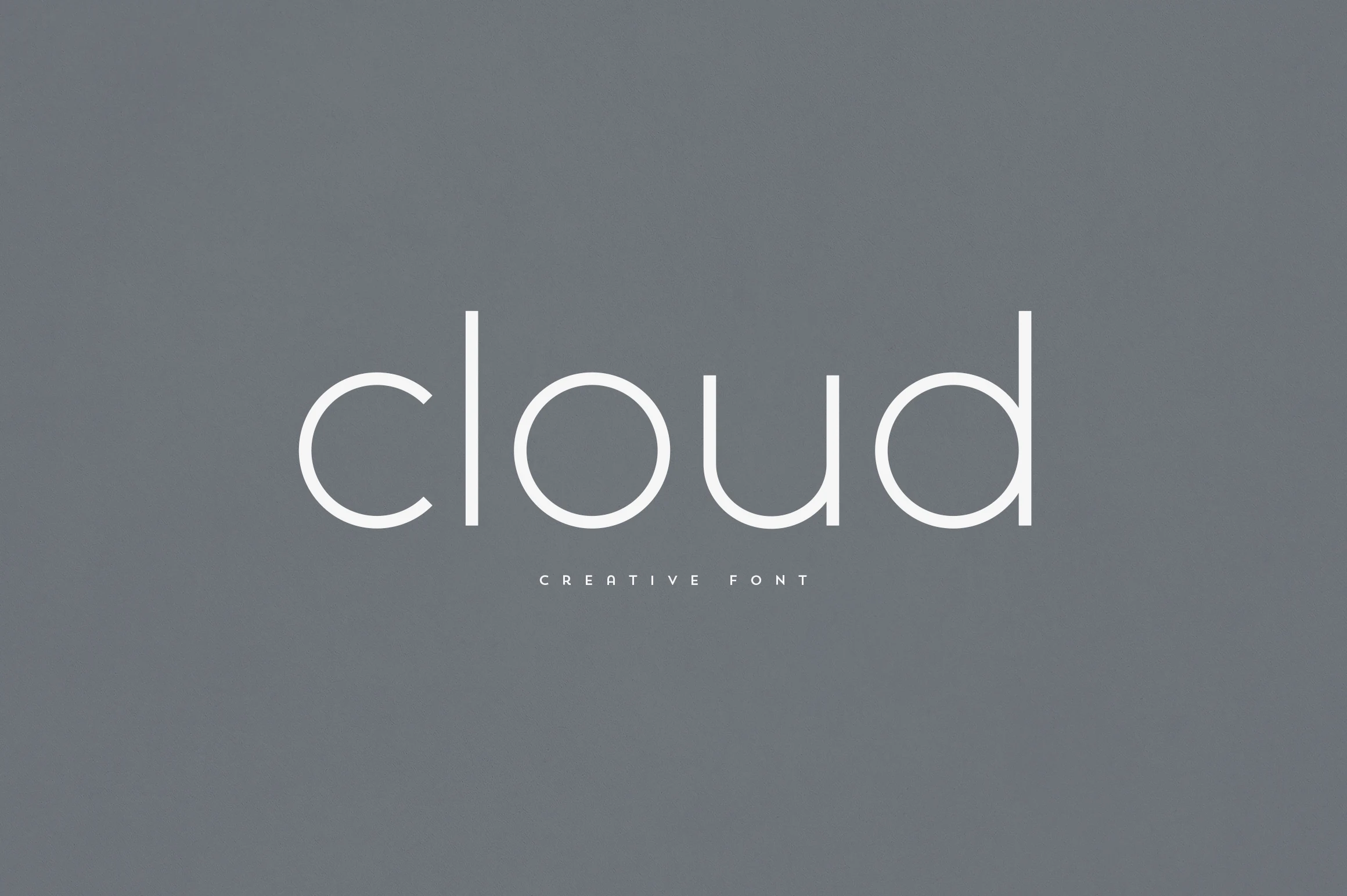 Cloud Font preview from a Logo Fonts collection