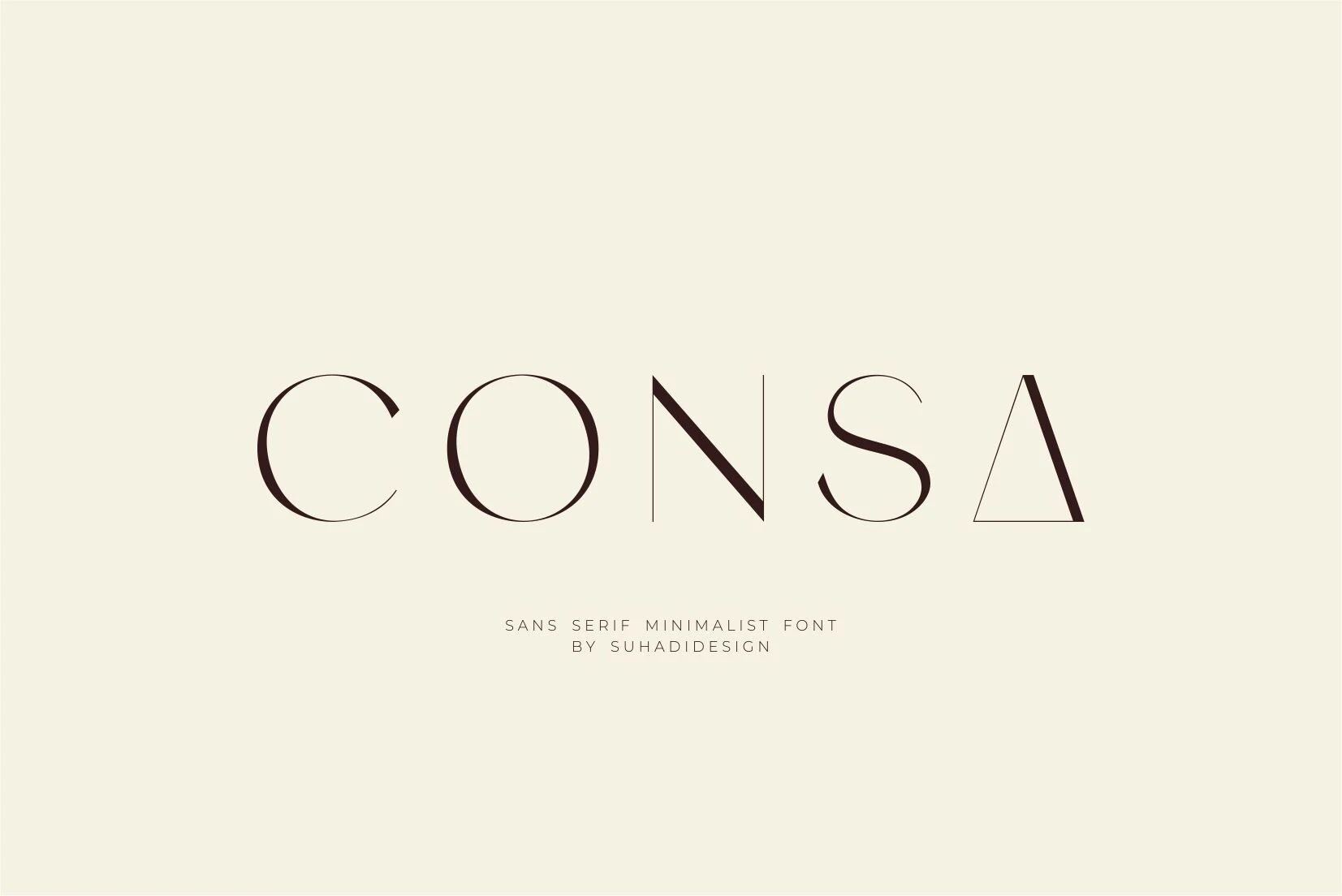 Consa font preview