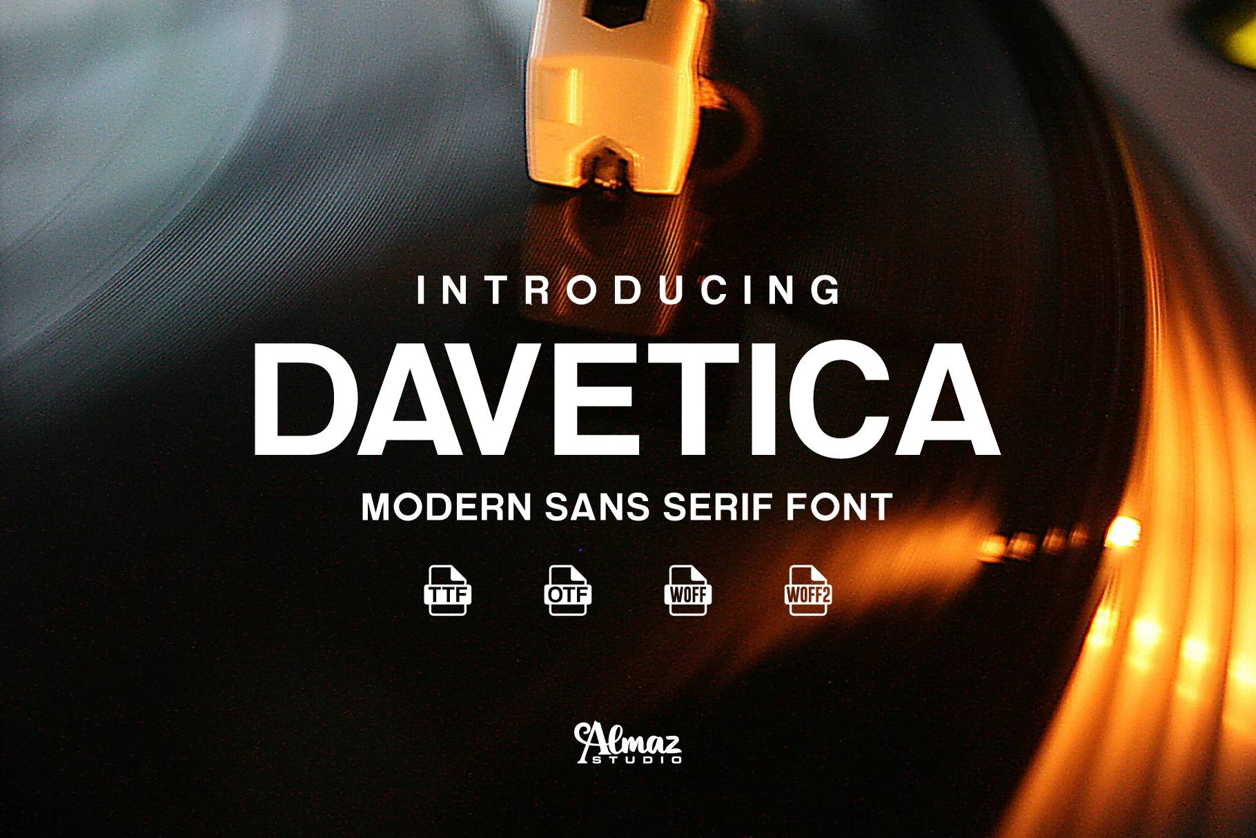Davetica Font preview for logo and branding projects