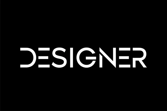 Designer Font preview from a Logo Fonts collection