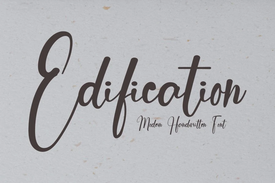 Edification font preview
