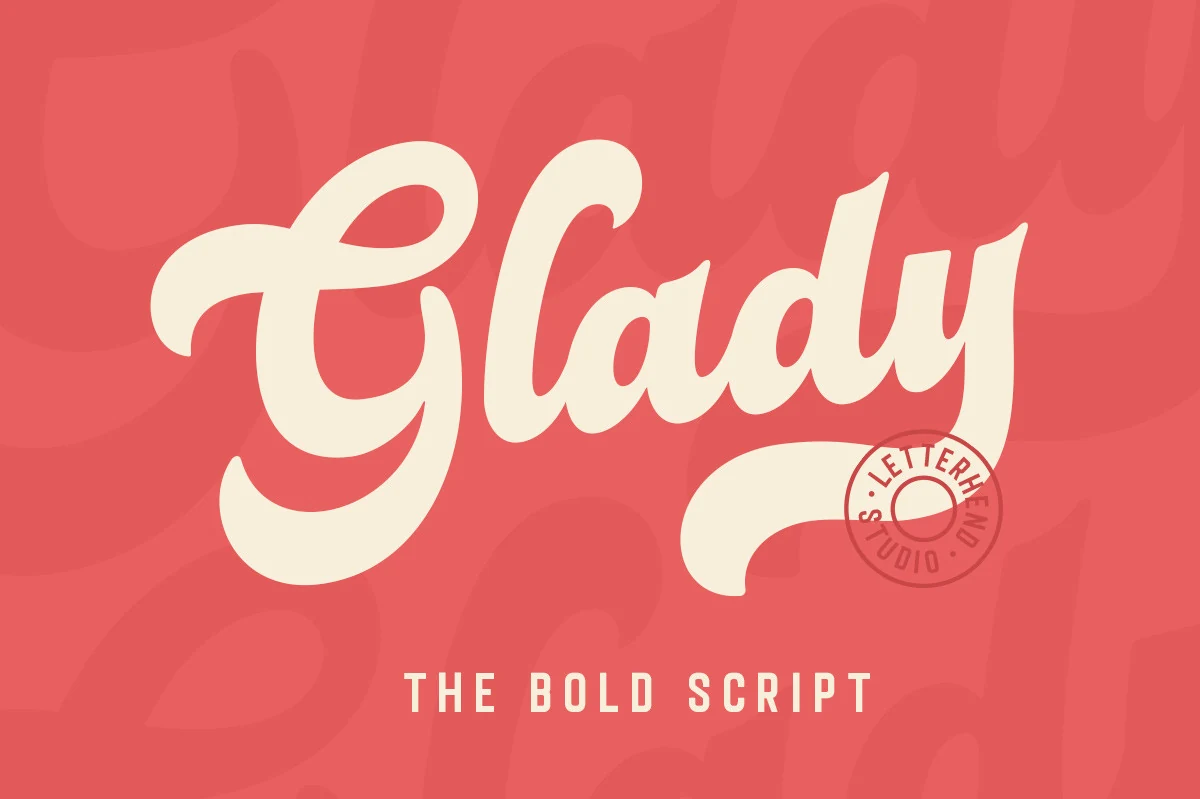 Glady font preview