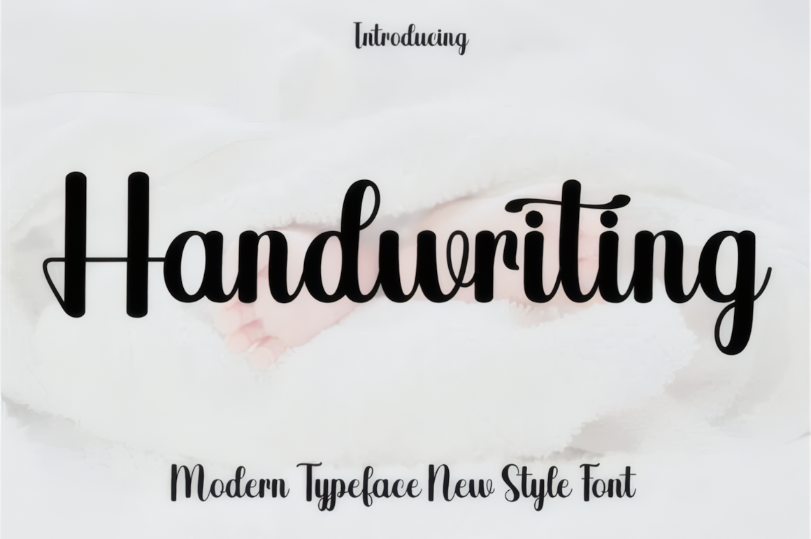 Handwriting Font preview from a calligraphy fonts collection