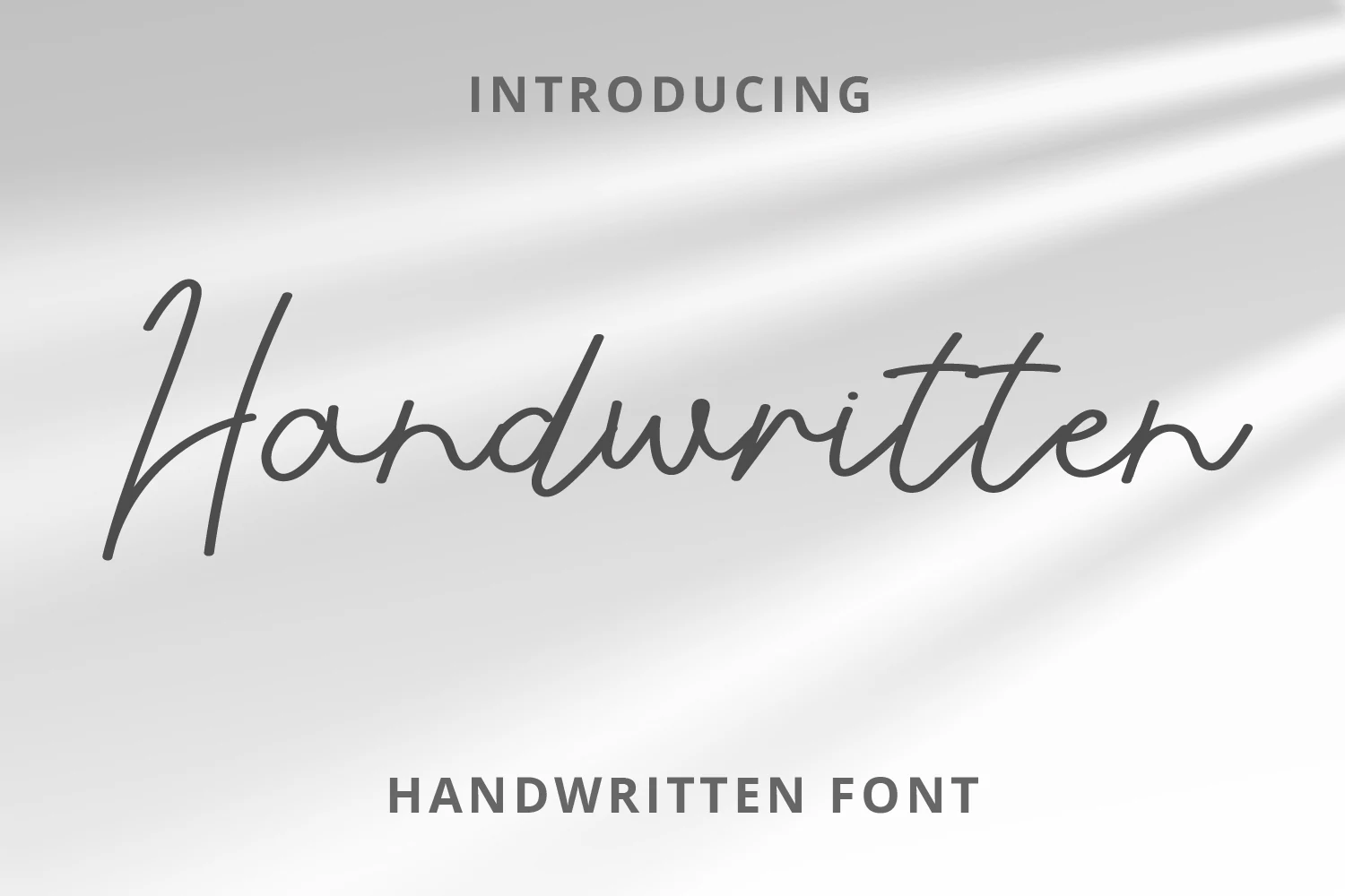 Handwritten font preview