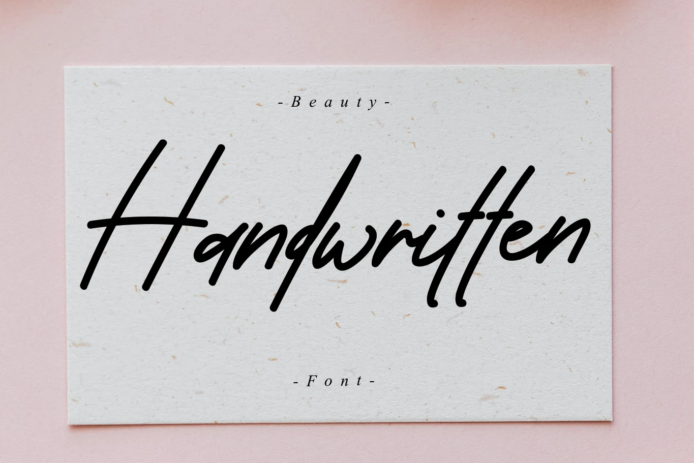 Handwritten font preview