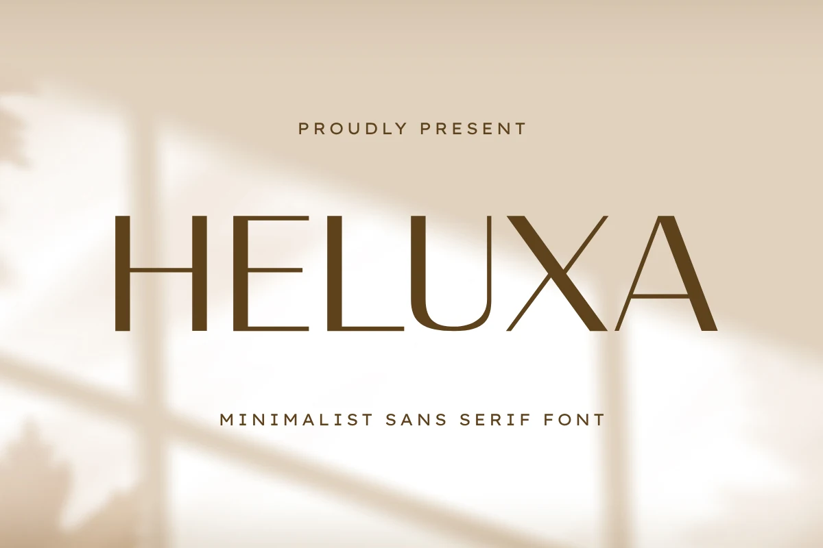 Heluxa font preview