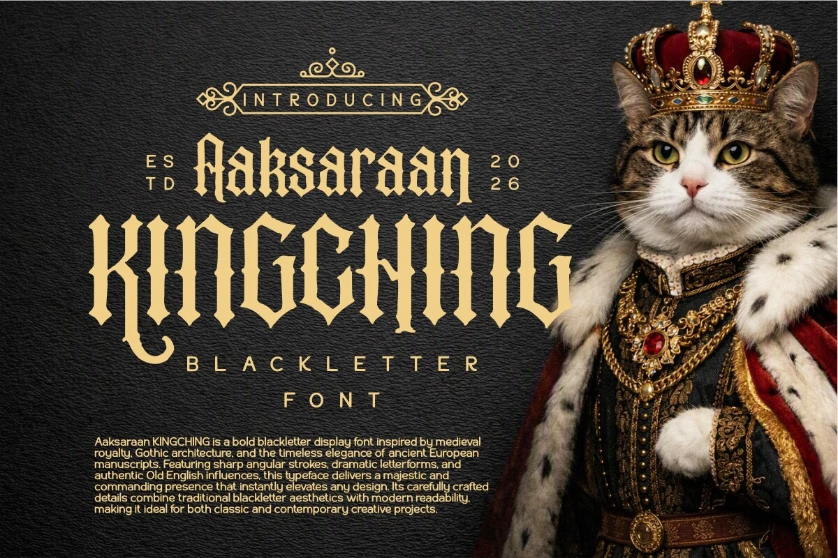 Kingching font preview