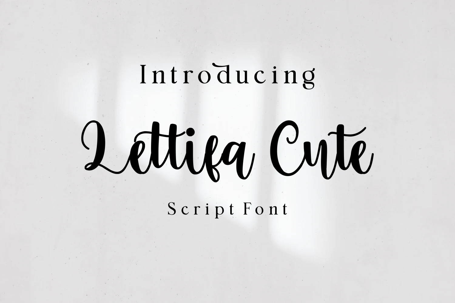 Lettifa Cute font preview