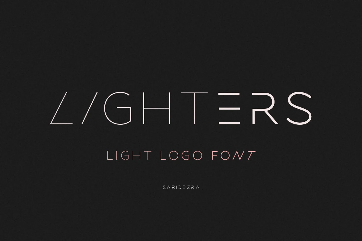 Lighters Font preview from a Logo Fonts collection