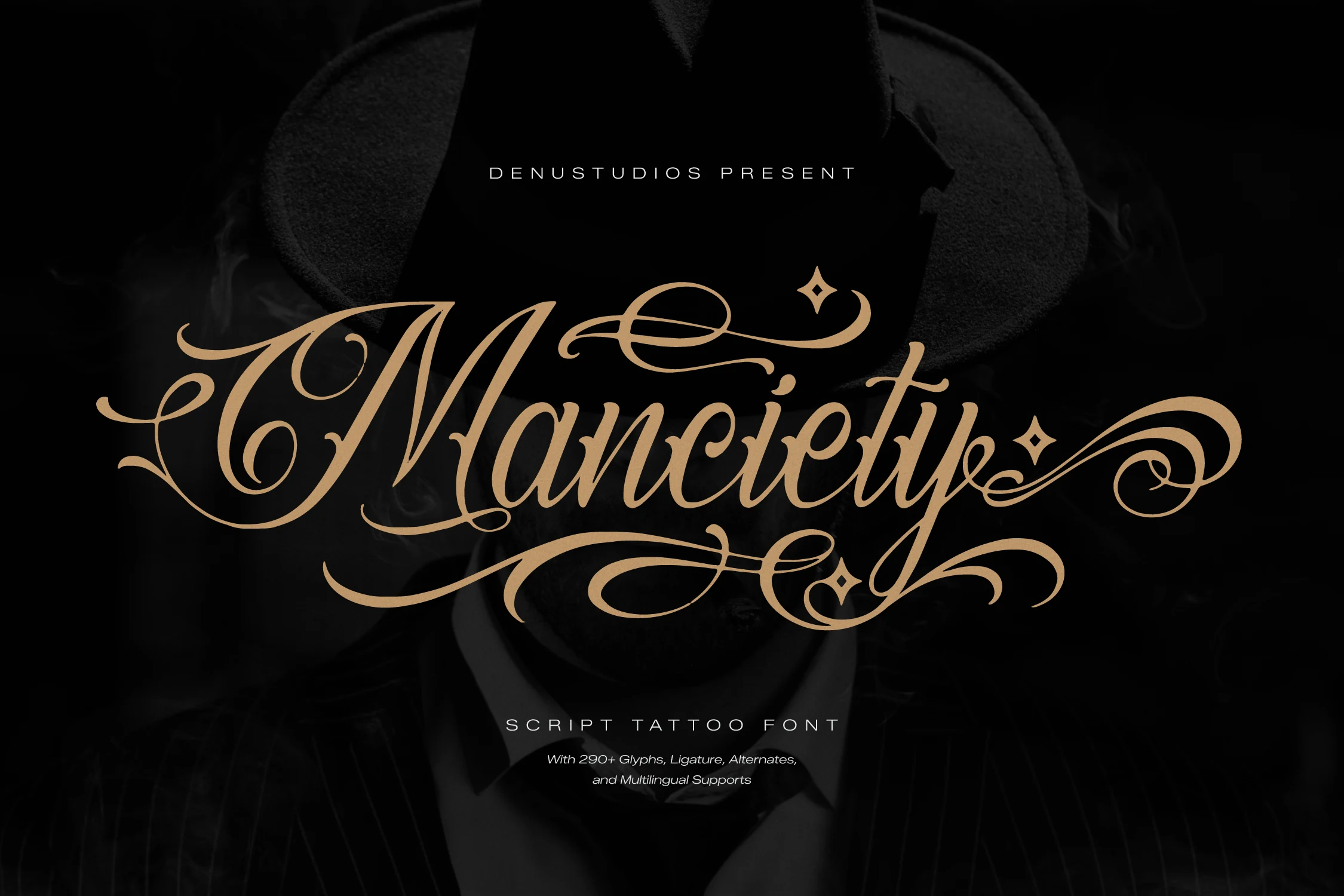Manciety Font ornate connected script with high-contrast strokes, a pronounced rightward slant, and sweeping flourishes.