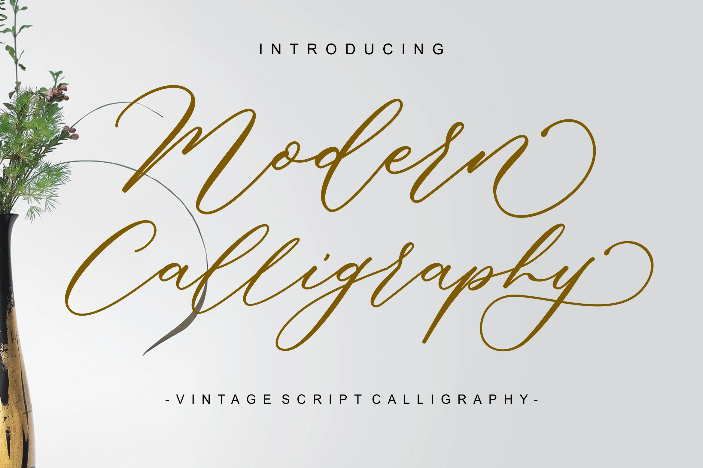 Modern Calligraphy Font featuring High contrast between thick and thin strokes and Connected cursive letterforms