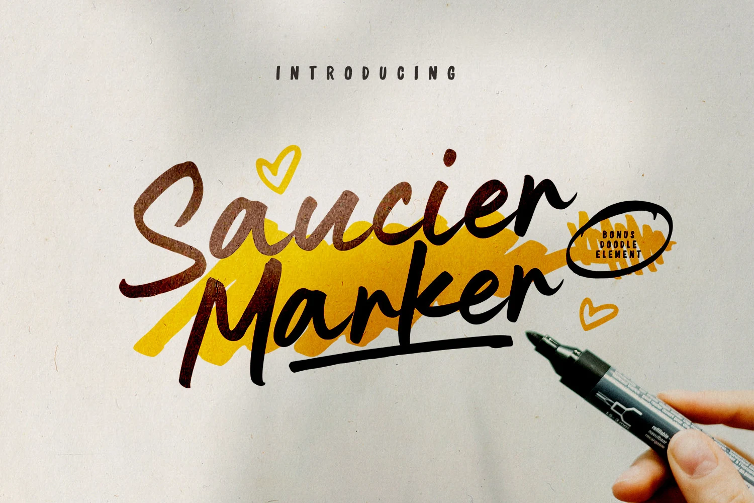 Saucier Marker font preview