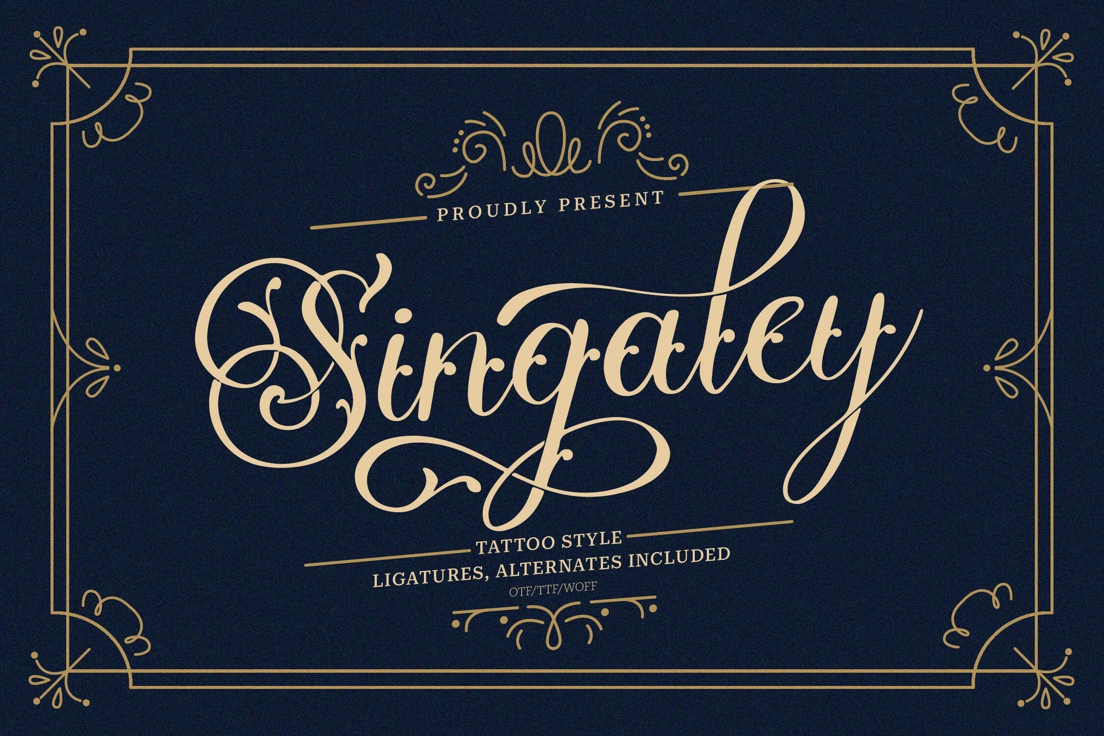Singaley font preview