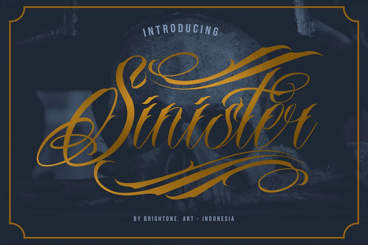 Sinister font preview