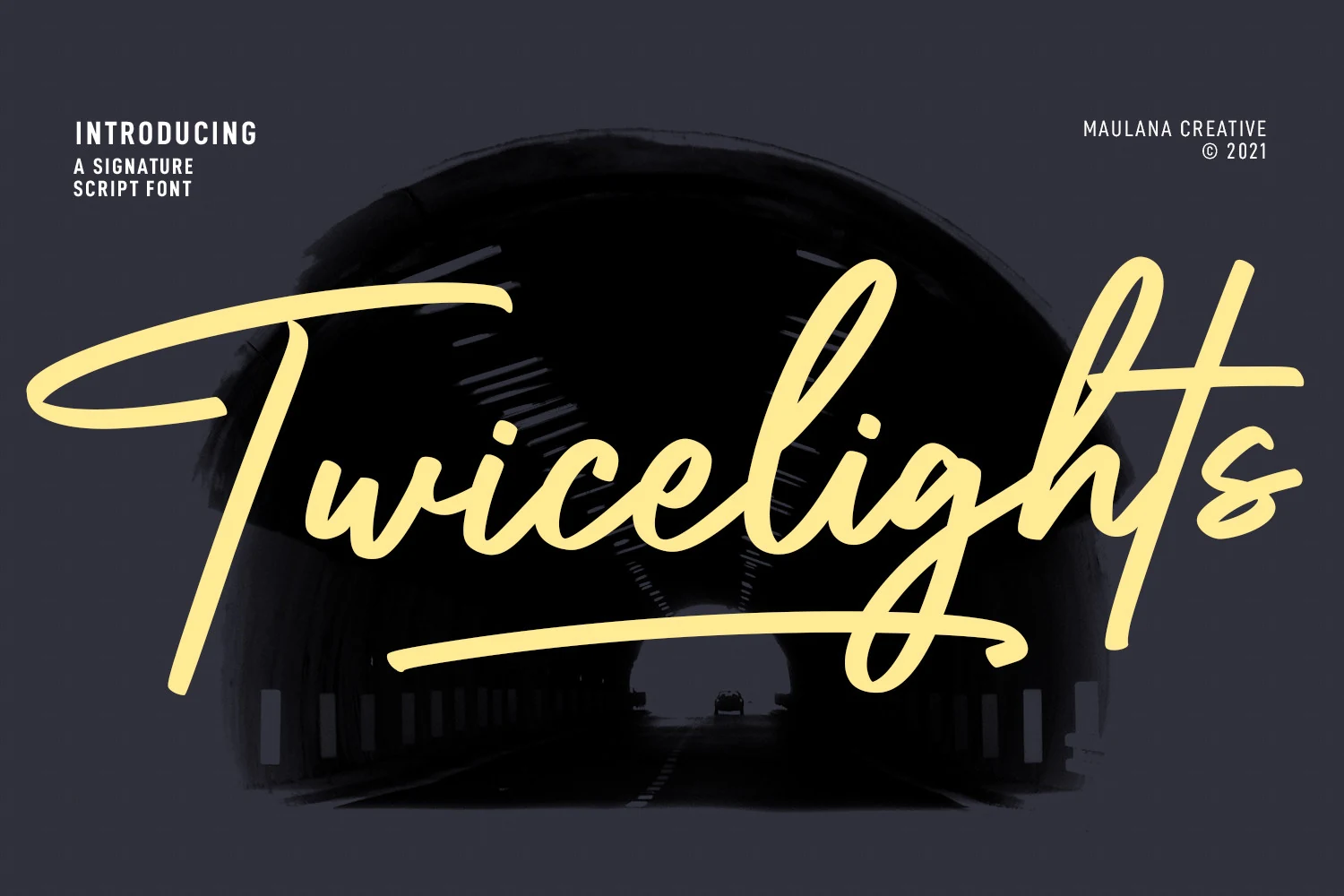 Twicelights Signature Script font preview