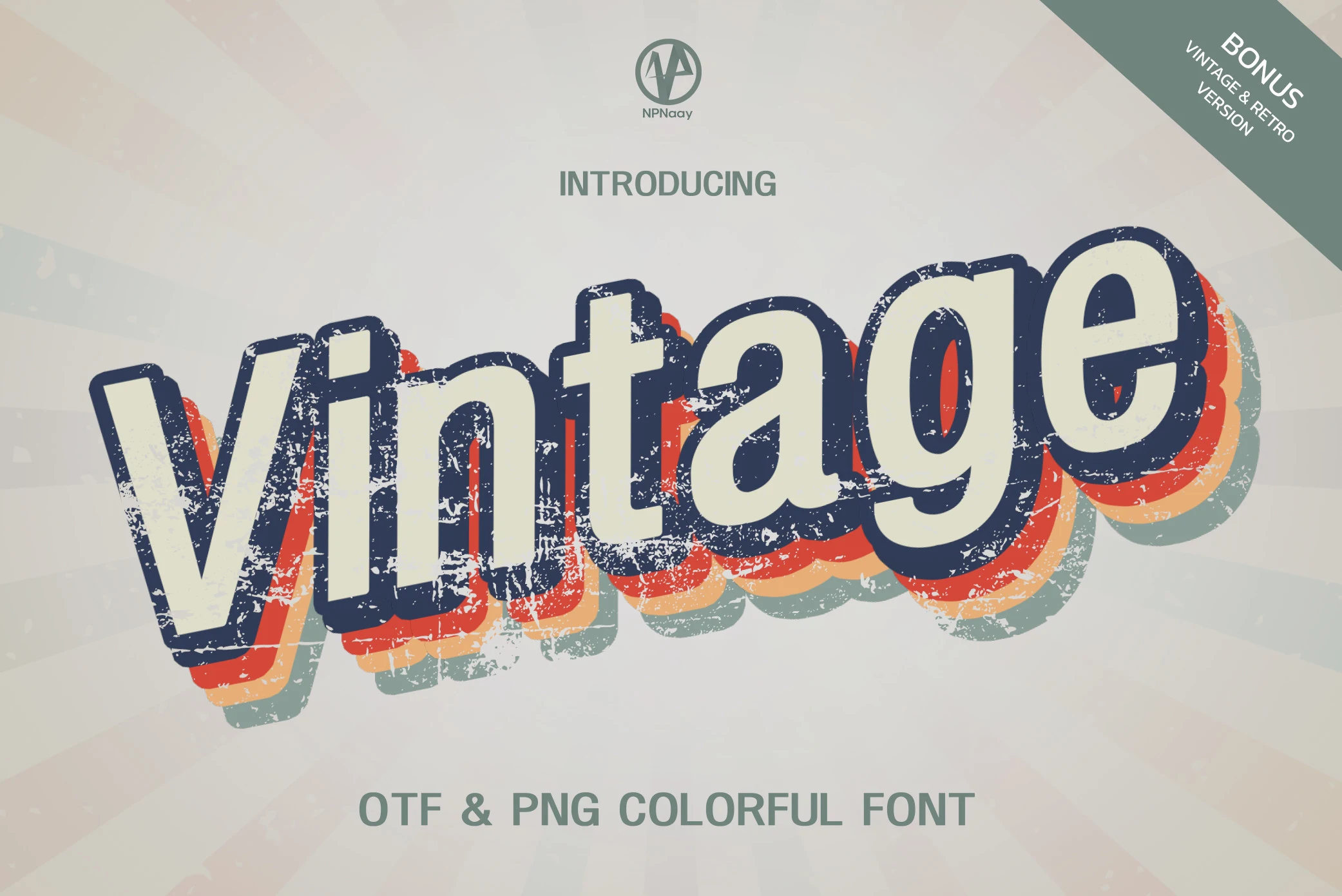Vintage Font preview from a Logo Fonts collection