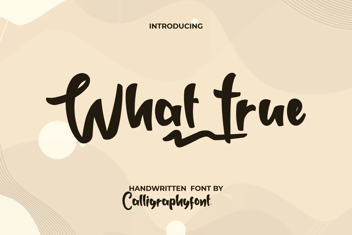What True font preview