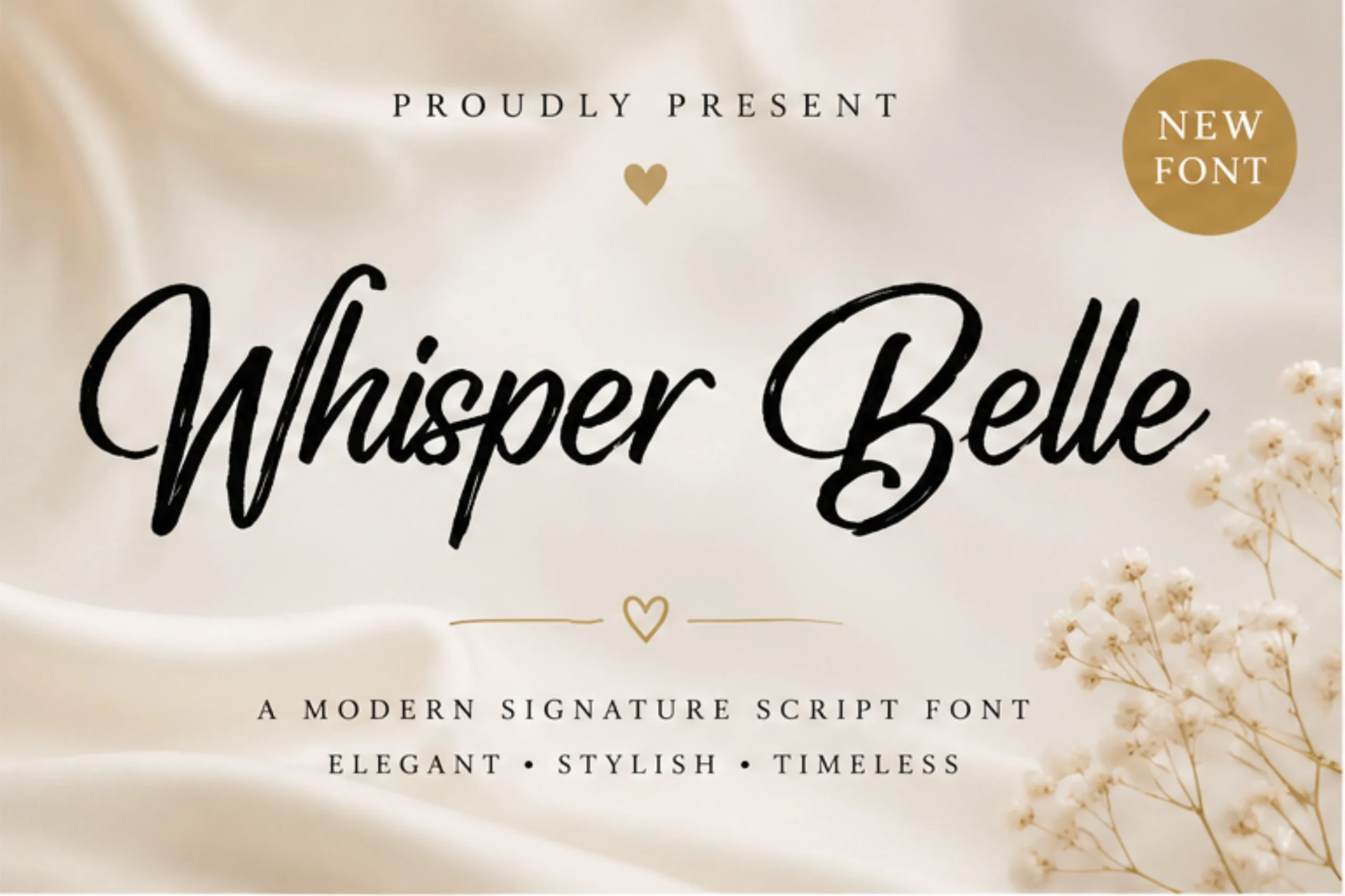 Whisper Belle font preview